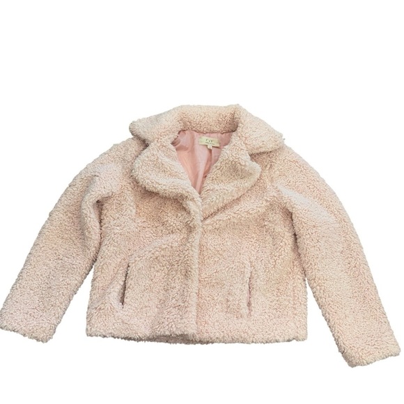 Chelsea’s & Violet Pink Sherpa Fuzzy Teddy Jacket Women’s S Mobwife Girly Winter - Picture 3 of 15